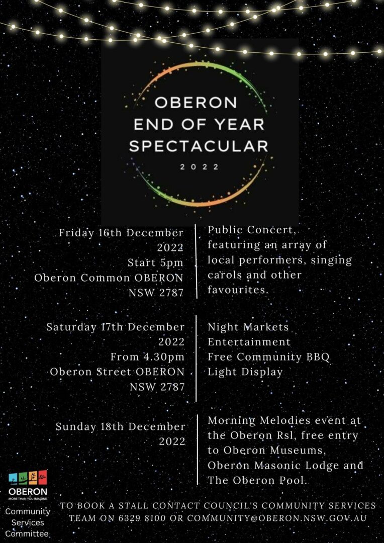 Oberon End of Year Spectacular
