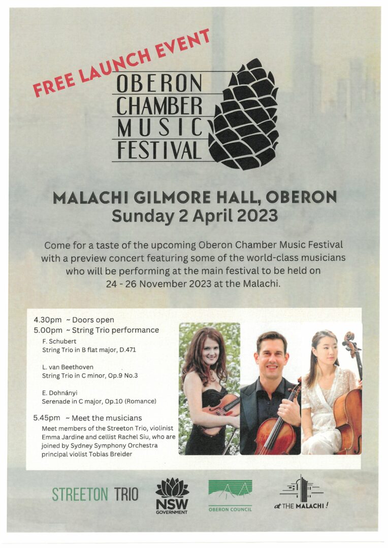 Oberon Chamber Music Festival FREE Launch Concert