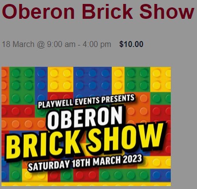 Oberon Brick Show