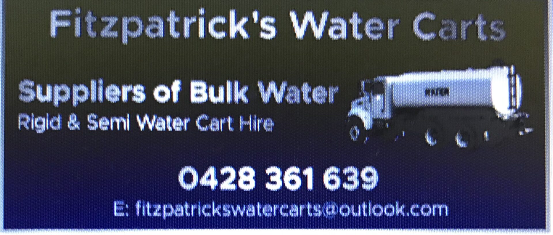 Fitzpatrick's Water Carts