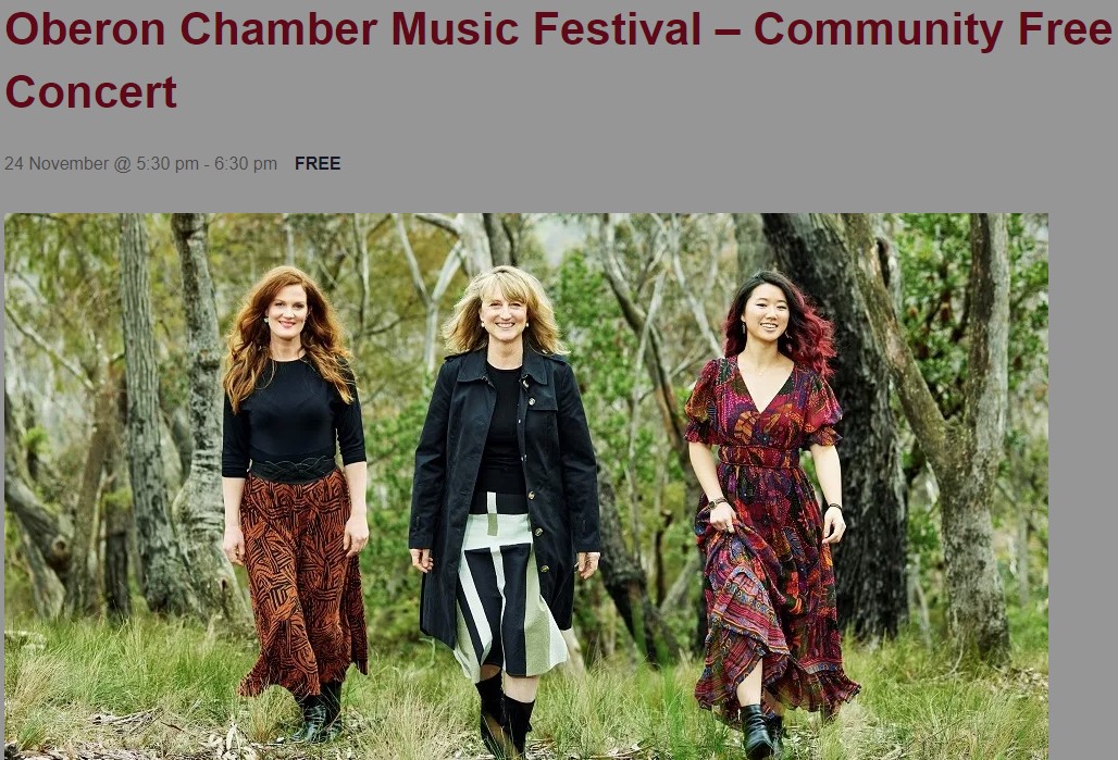 Oberon Chamber Music Festival - FREE Community Concert