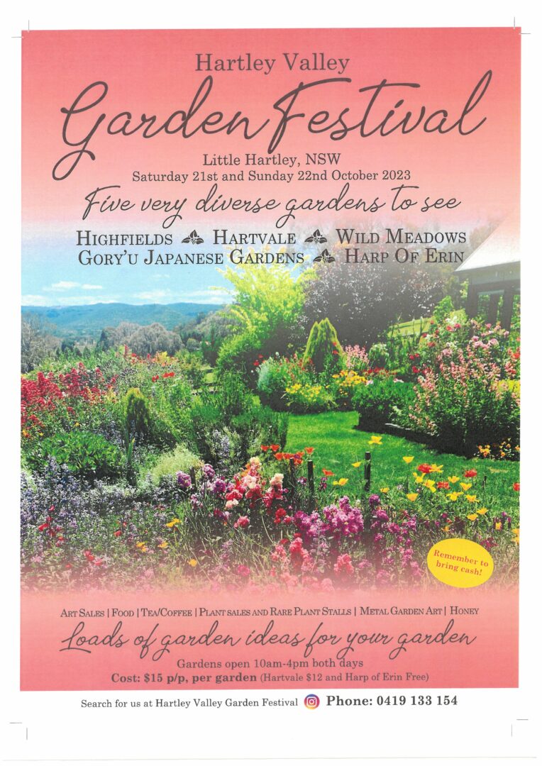 Hartley Valley Garden Festival Weekend